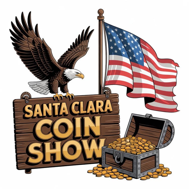 Santa Clara Coin Show eagle logo